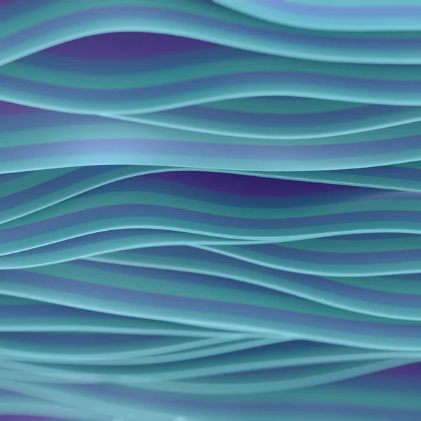 Wavy Background Trendy Neon Colored Gradient Abstract Smooth Waves Rendering — Stock Photo, Image