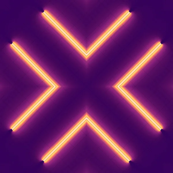 Abstract Geometrisch Patroon Van Neon Kleurstrepen Weergave Van Digitale Illustratie — Stockfoto