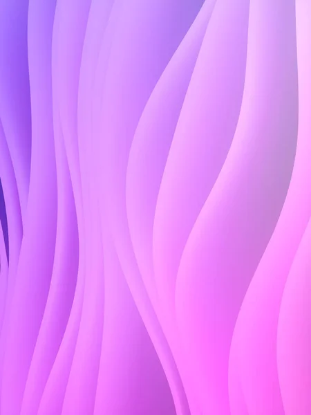 Wavy Neon Color Abstract Vertical Background Trendy Template Decoration Design — Stock Photo, Image
