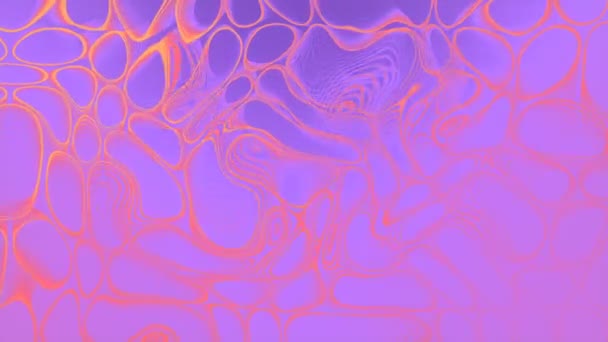 扭曲的霓虹灯颜色轮廓的运动模式3D环路动画 — 图库视频影像