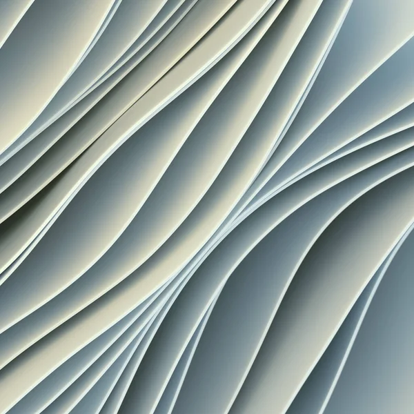 Ilustración Digital Ondas Suaves Blancas Abstractas Hermosa Plantilla Presentación Para — Foto de Stock