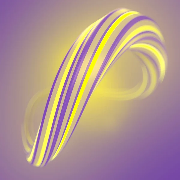 Σύγχρονη Mobius Δαχτυλίδι Γεωμετρική Φιγούρα Ψηφιακή Τρισδιάστατη Απεικόνιση Δημιουργικός Σχεδιασμός — Φωτογραφία Αρχείου