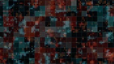 Hareket grafik tasarımı için soyut yarım ton nokta deseni 3d canlandırma döngüsü canlandırması
