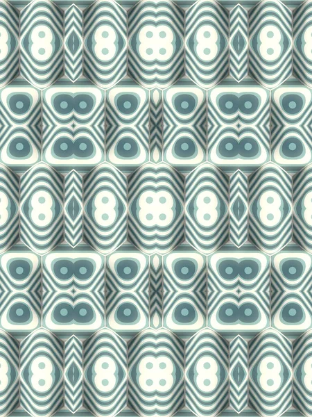 Kaleidoscopic Pattern Rounded Rectangles Covered Striped Texture Futuristic Concept Abstract — Φωτογραφία Αρχείου