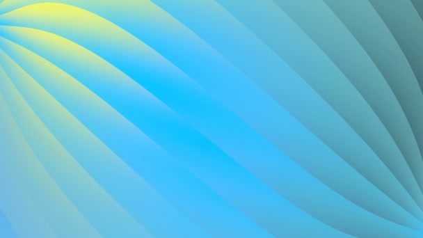 Trendy colorful wave gradient digital seamless loop animation. 3d rendering 4K — 图库视频影像
