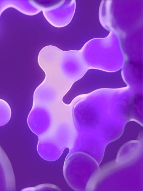 Akan neon damlaları. Konsept tasarım için 3 boyutlu modern şablon oluşturuluyor. Moda soyut arka plan. Fütürist sanat. Dijital illüstrasyon