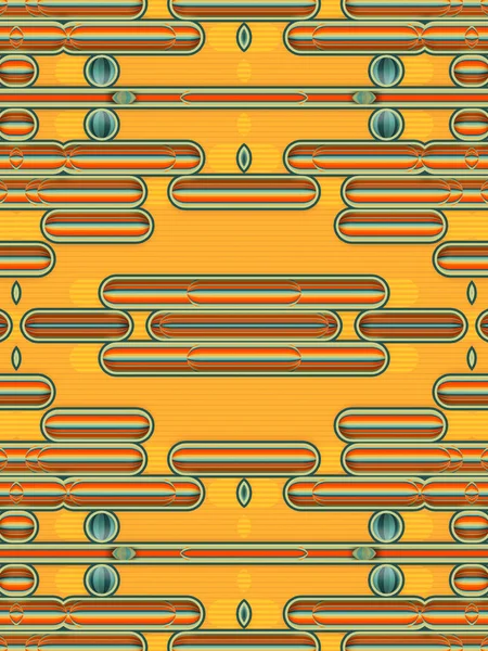 Mønster Flerfargede Linjer Prikker Gjengivelse Digital Illustrasjon Abstrakte Geometriske Former – stockfoto