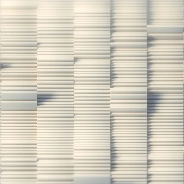 Rectangular Slide Out White Folders Modern Design Template Abstract Rendering — Stock Photo, Image