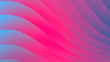 Renkli dalga gradyan 3D canlandırma döngüsü 4K ile moda iş şablonu