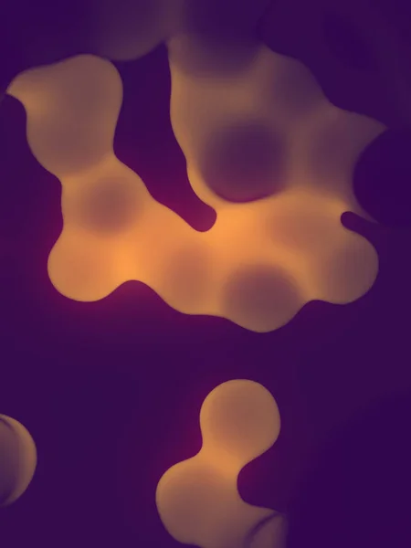 Zwevende Magische Vloeibare Blobs Lijken Een Lavalamp Voor Grafisch Ontwerp — Stockfoto
