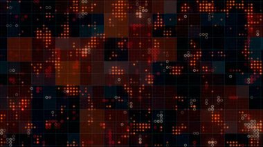 Modern yarım ton nokta deseni. Soyut arkaplan. Zarif bir dekorasyon. Basit geometrik şekil. Dijital dikişsiz döngü animasyonu. 3D görüntüleme. HD çözünürlüğü