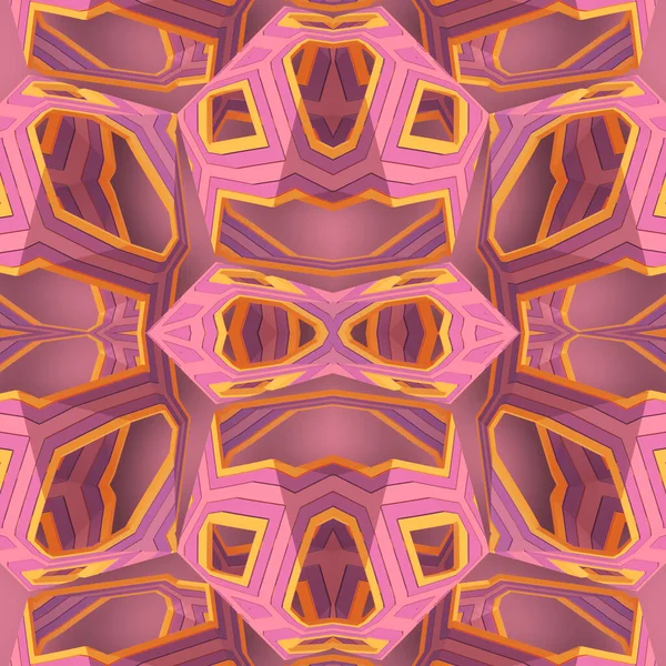 Rosa Psykedeliskt Kalejdoskopiskt Mönster Abstrakt Geometrisk Bakgrund Trendig Stil Kreativ — Stockfoto
