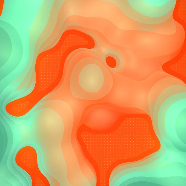 Magiczne Pływające Świecące Plamy Cieczy Lepkie Krople Struktury Organicznej Pomarańczowym — Zdjęcie stockowe