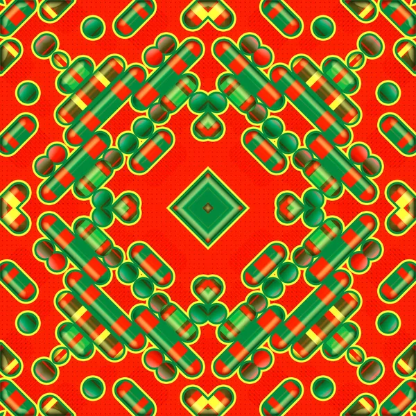 Abstract Kaleidoscopic Pattern Colored Geometric Shapes Contemporary Art Elegant Modern — Stockfoto