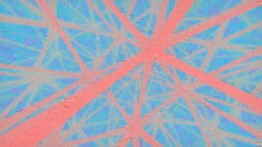 Chaotic geometric pattern of moving multi colored lines. Abstract graphic composition. Design template. Minimal concept. Digital seamless loop animation. 3d rendering. 4K, Ultra HD resolution