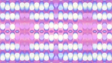 Digital background seamless loop wave animation of many cylinders with a trendy neon color gradient. Modern geometric pattern. Abstract art design. 3d rendering. HD resolution