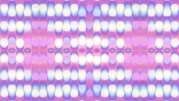 Digital Background Seamless Loop Wave Animation Many Cylinders Trendy Neon — Vídeos de Stock