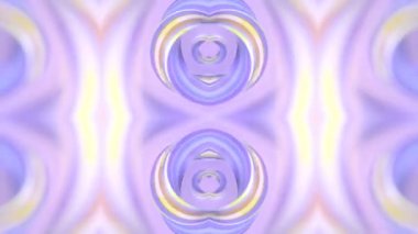 Infinite seamless loop animation of neon color magical shape with depth of field effect. Optical illusion. Digital background. Abstract modern art design. 3d rendering. HD resolution