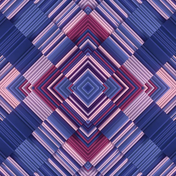 Kaleidoscopic Pattern Wave Stacks Rectangular Shapes Abstract Art Design Elegant — Foto de Stock