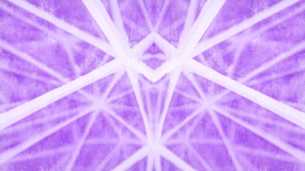 Chaotic Deep Geometric Pattern Moving Violet Colored Lines Trendy Design — Stockvideo