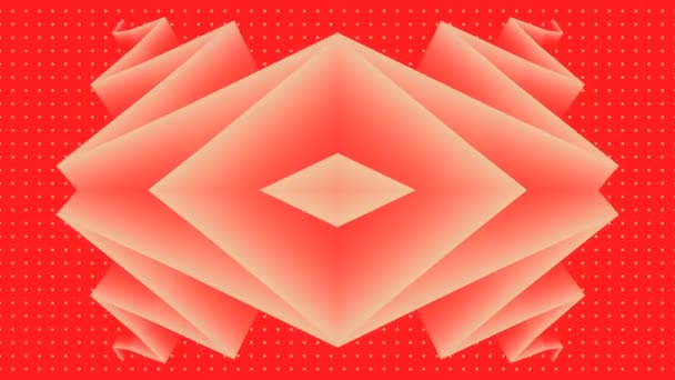 Digital Seamless Loop Animation Endlessly Moving Kaleidoscopic Pink Zigzag Pattern — Vídeos de Stock