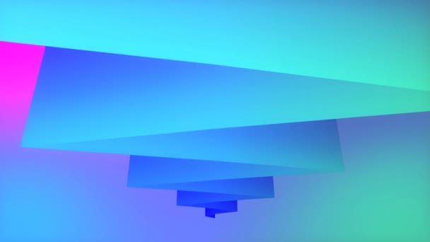 Άπειρη Κίνηση Νέον Χρωματιστό Ζιγκ Ζαγκ Libyrinth Πρότυπο Σχεδιασμού Τέχνη — Αρχείο Βίντεο