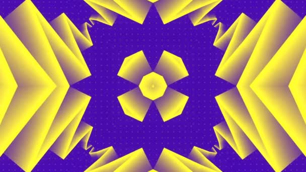 Endlessly Flowing Kaleidoscopic Zigzag Pattern Design Element Futuristic Background Digital — Stock videók