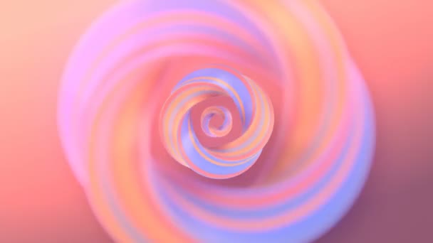 Infinite Digital Seamless Loop Animation Neon Color Abstract Magical Shape — стоковое видео
