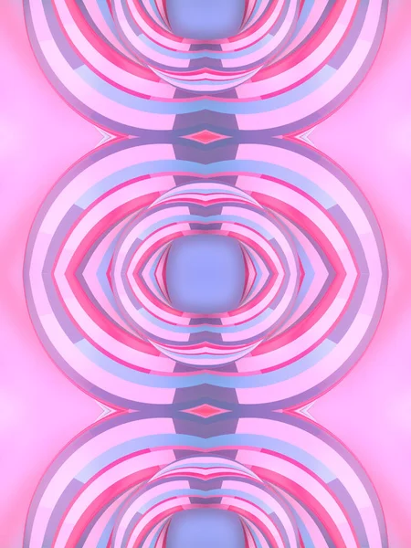 Pattern Twisted Shapes Iridescent Stripes Geometric Background Futuristic Technology Style — Zdjęcie stockowe