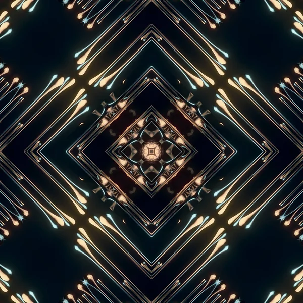 Vibrating Brilliant Kaleidoscopic Pattern Drops Liquid Metal Dark Luxury Background — Stockfoto