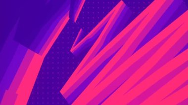 Endlessly flowing geometric zigzag pattern, with a moving striped texture. Abstract minimal gradient cover template. Digital seamless loop animation. 3d rendering. HD resolution