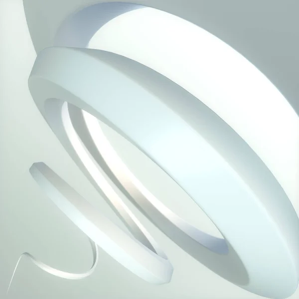 Representación Ilustración Digital Una Hélice Blanca Ilusión Óptica Arte Lineal — Foto de Stock