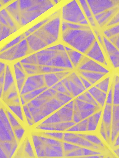 黄色の線の混沌とした幾何学的なパターン 抽象的な創造的な概念 近代的な背景 現代美術 3Dレンダリングデジタルイラスト — ストック写真