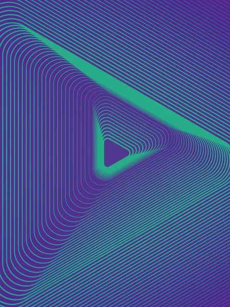 Simple Line Pattern Trendy Neon Colored Gradient Representing Triangular Three — Stock Photo, Image