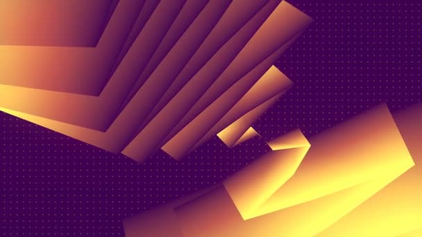 Бесконечно Движущийся Зигзагообразный Либиринт Современный Шаблон Рендеринга Абстрактный Фон Творческая — стоковое видео