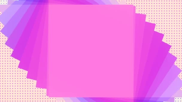 Neonowe Kolorowe Tło Modnym Gradientem Schodkowym Przestrzenią Umieszczenia Logo Centrum — Wideo stockowe
