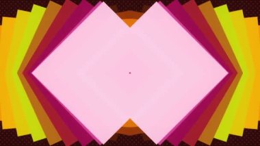 Moda eğilimli simetrik bileşim ve logoyu yerleştirmek için alan. Soyut modern sanat tasarımı. Dijital dikişsiz döngü animasyonu. 3D görüntüleme. 4K, Ultra HD çözünürlüğü