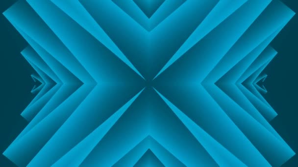 Fantastische Compositie Met Eindeloos Bewegende Kaleidoscopische Zigzagpatroon Uittreksel Ontwerp Kunst — Stockvideo