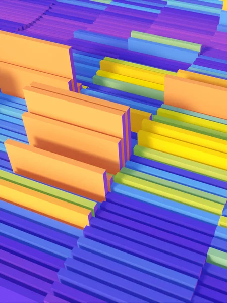 積層プログラミング言語の抽象表現 装飾デザインのための近代的な虹彩パターン 技術コンセプトの背景 3Dレンダリングデジタルイラスト — ストック写真
