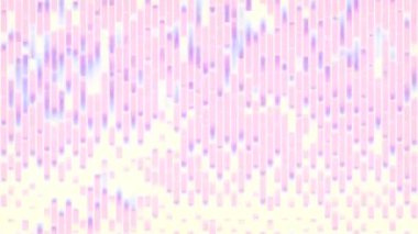 Neon renkli çizgilerin deseni dikey eksen boyunca dalgalı gibi hareket ediyor. Sanat tasarımı geçmişi. Dijital dikişsiz döngü animasyonu. 3D görüntüleme. 4K, Ultra HD çözünürlüğü