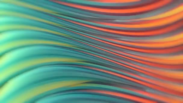 Fondo Multicolor Ondulado Abstracto Formas Geométricas Retorcidas Diseño Arte Moderno — Vídeos de Stock