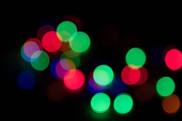 Fondo Negro Con Color Bokeh —  Fotos de Stock