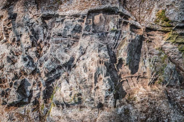 Human stone working from the prehistoric times of the German ancestors at the foot of the mountain Hoher Sachsen near Grafenau in the Bavarian Forest, Germany