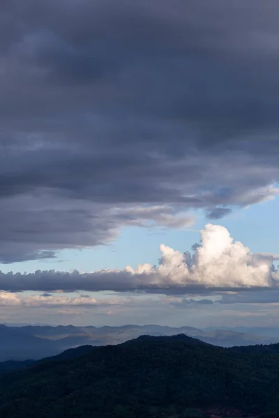 Imagem Fundo Céu Noite Para Adicionar Texto Para Sentir Sozinho — Fotografia de Stock