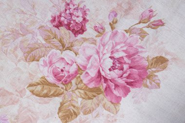 güzel bir restoranda dokulu suluboya gül masa örtüsü