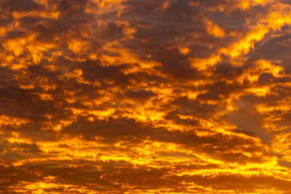Textura Nuvens Noite Laranja Pôr Sol Padrão Bonito Quente — Fotografia de Stock