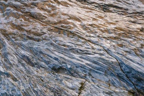 Фоні Прекрасного Візерунку Кам Яної Підлоги Скелі Вздовж Ріки Таїланді — стокове фото