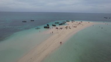 Zanzibar 'daki balıkçıların güzel manzarası