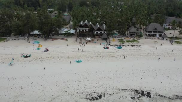 Вид Пляжу Село Готельний Курорт — стокове відео