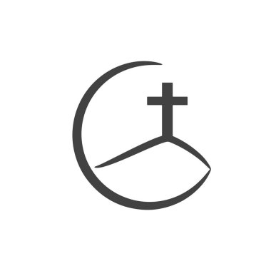 Çember biçimli süvari haçı soyutlaması